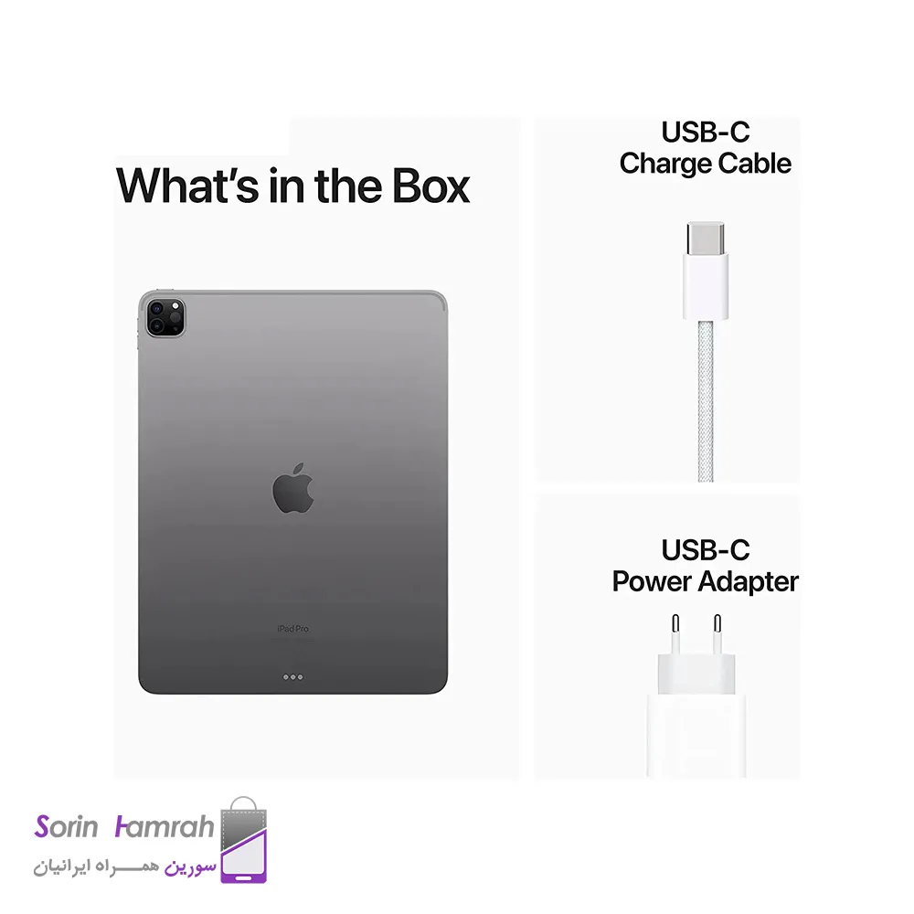 تبلت اپل مدل iPad Pro 12.9 m2 (2022, 12.9") WiFi ظرفیت 512/8 گیگابایت