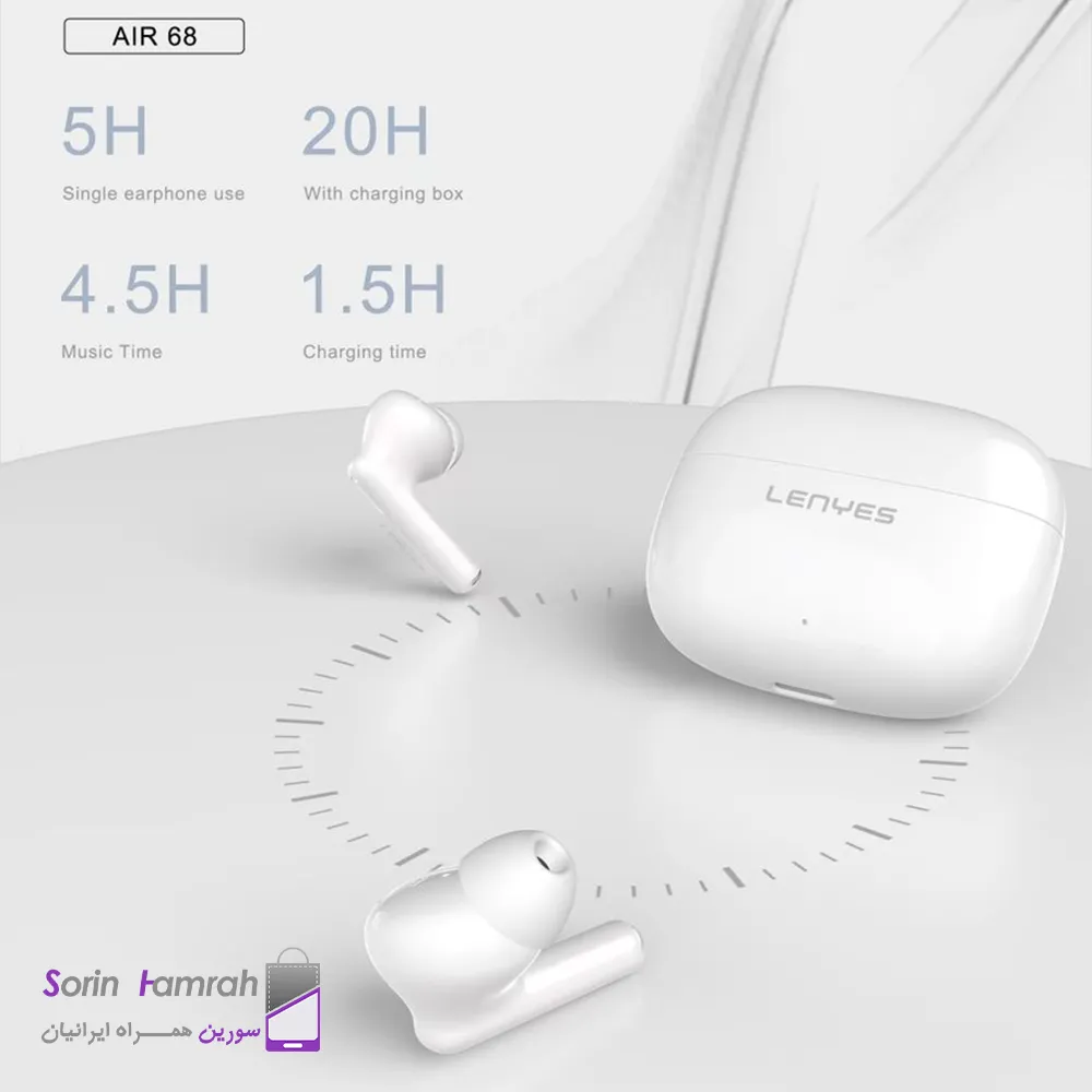 هندزفری بی سیم لنیس مدل Lenyes Air 68 TWS