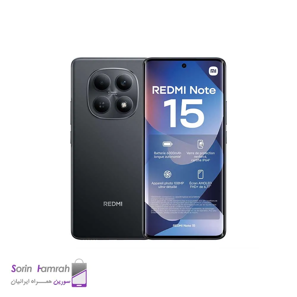 گوشی موبايل شیائومی مدل   Xiaomi Redmi Note 15 4G  ظرفیت 256 گیگابایت رم 8 گیگابایت