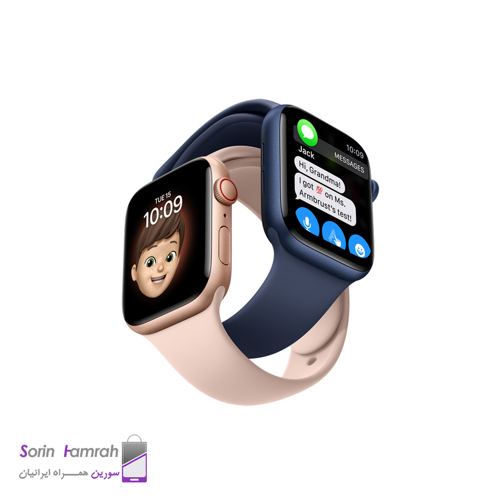 اپل واچ 7 SE مدل 40mm بدنه آلومینیوم با بند سیلیکونی