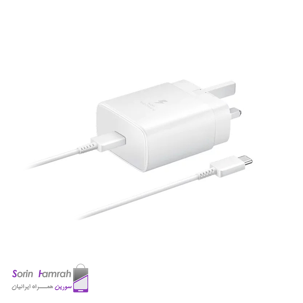 اداپتور شارژر 45W سامسونگ به همراه کابل USB Type-C (اصل)